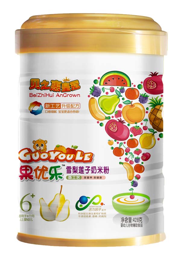 貝之惠果優樂雪梨蓮子奶米粉