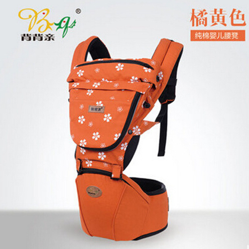 背背親多功能寶寶坐凳橘黃色