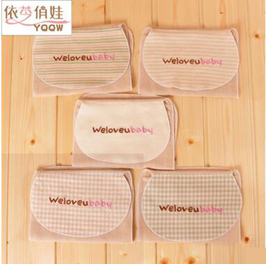 繡花有機棉彩棉兒童吸汗巾純棉紗布6層寶寶幼兒園墊被巾隔汗巾