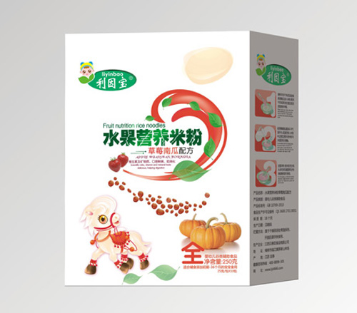 利因寶草莓南瓜水果營養米粉盒裝