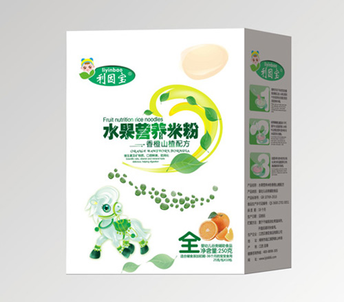 利因寶香橙山楂水果營養米粉盒裝