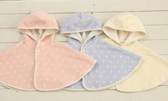 貝樂思嬰幼兒純棉毛布斗篷