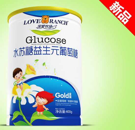 深愛牧場水蘇糖益生元金裝葡萄糖鐵聽