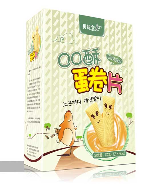 貝拉寶貝黑芝麻味蛋卷片