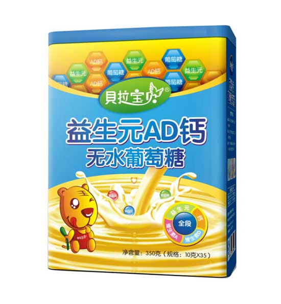 貝拉寶貝益生元AD鈣無水葡萄糖桶裝