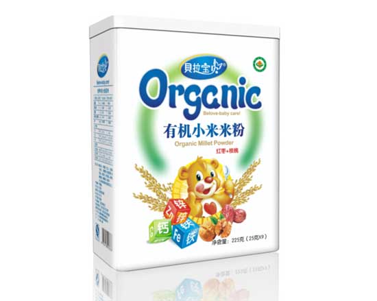 貝拉寶貝紅棗+核桃有機小米米粉