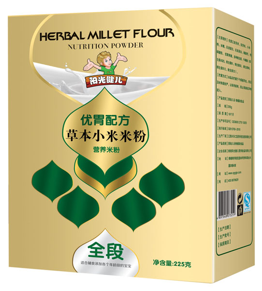 陽光健兒優(yōu)胃配方草本小米米粉