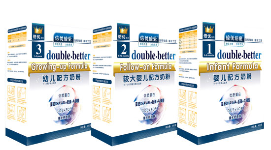 倍優倍愛普裝嬰幼兒奶粉盒裝