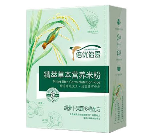 倍優倍愛胡蘿卜果蔬多維精萃草本米粉盒裝